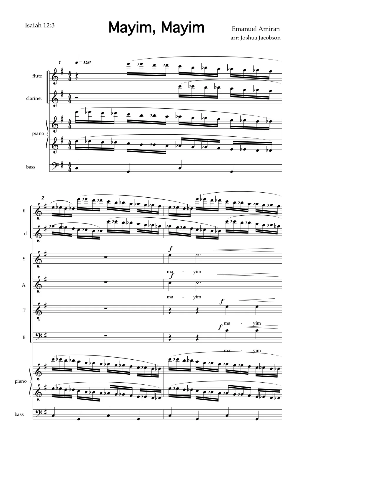 Dance the Horah (arr. Josh Jacobson)