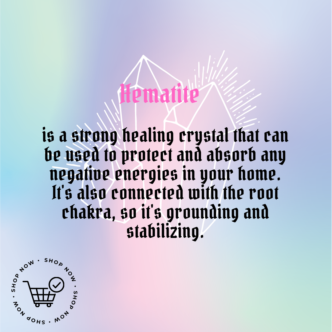 hematite crystal properties infographic