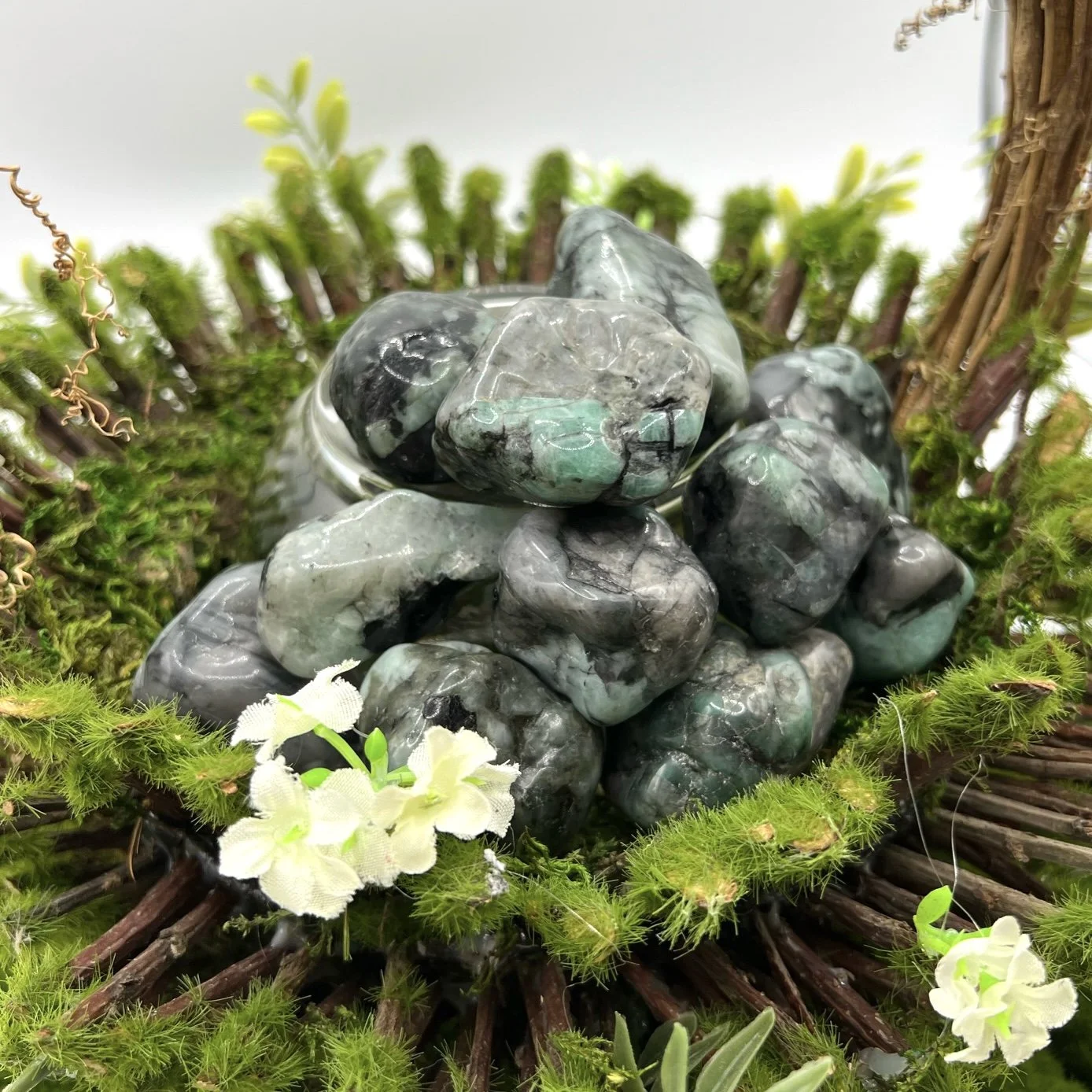 Large Natural Emerald Tumbles