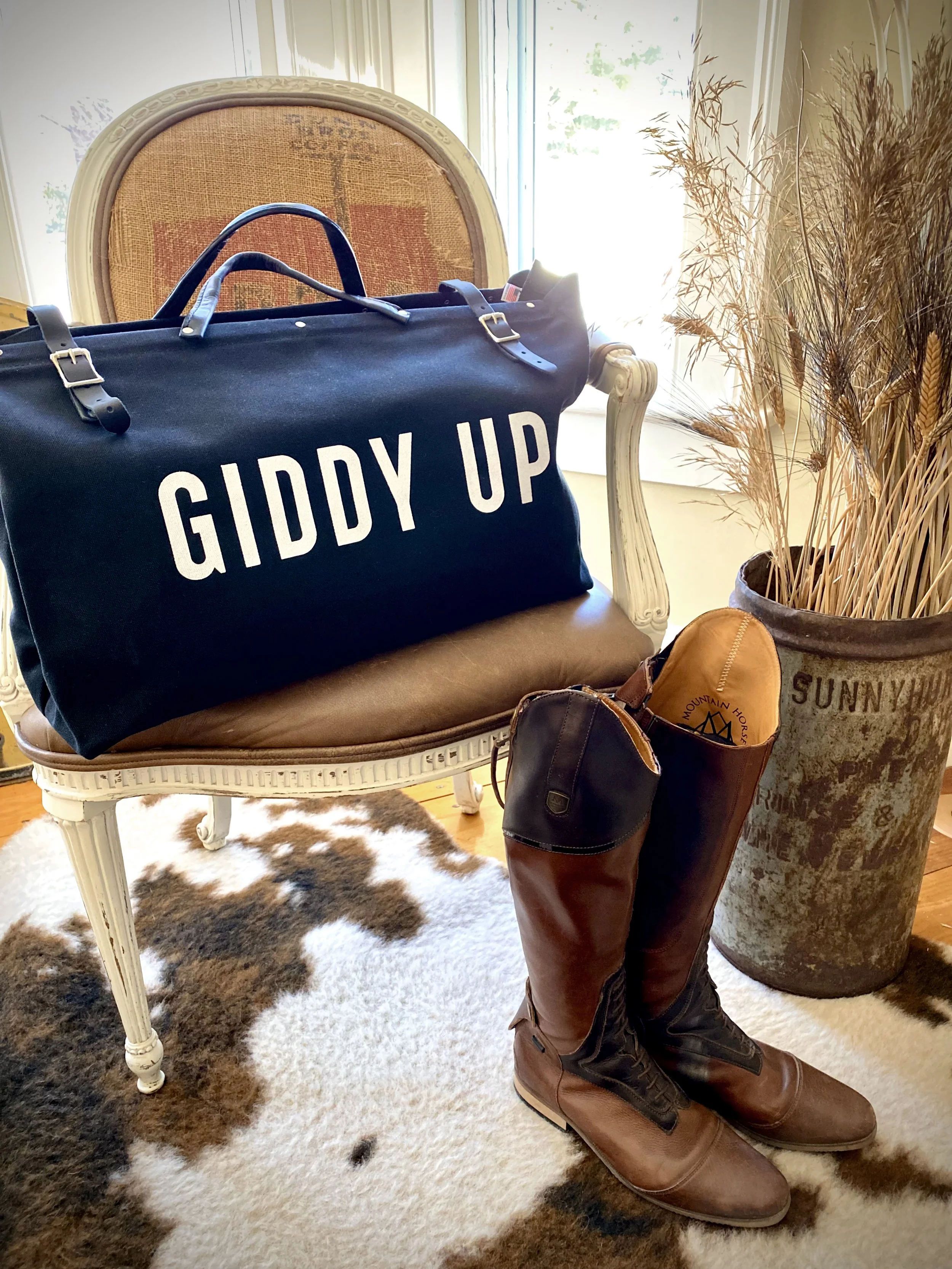 GIDDY UP Canvas Utility Bag