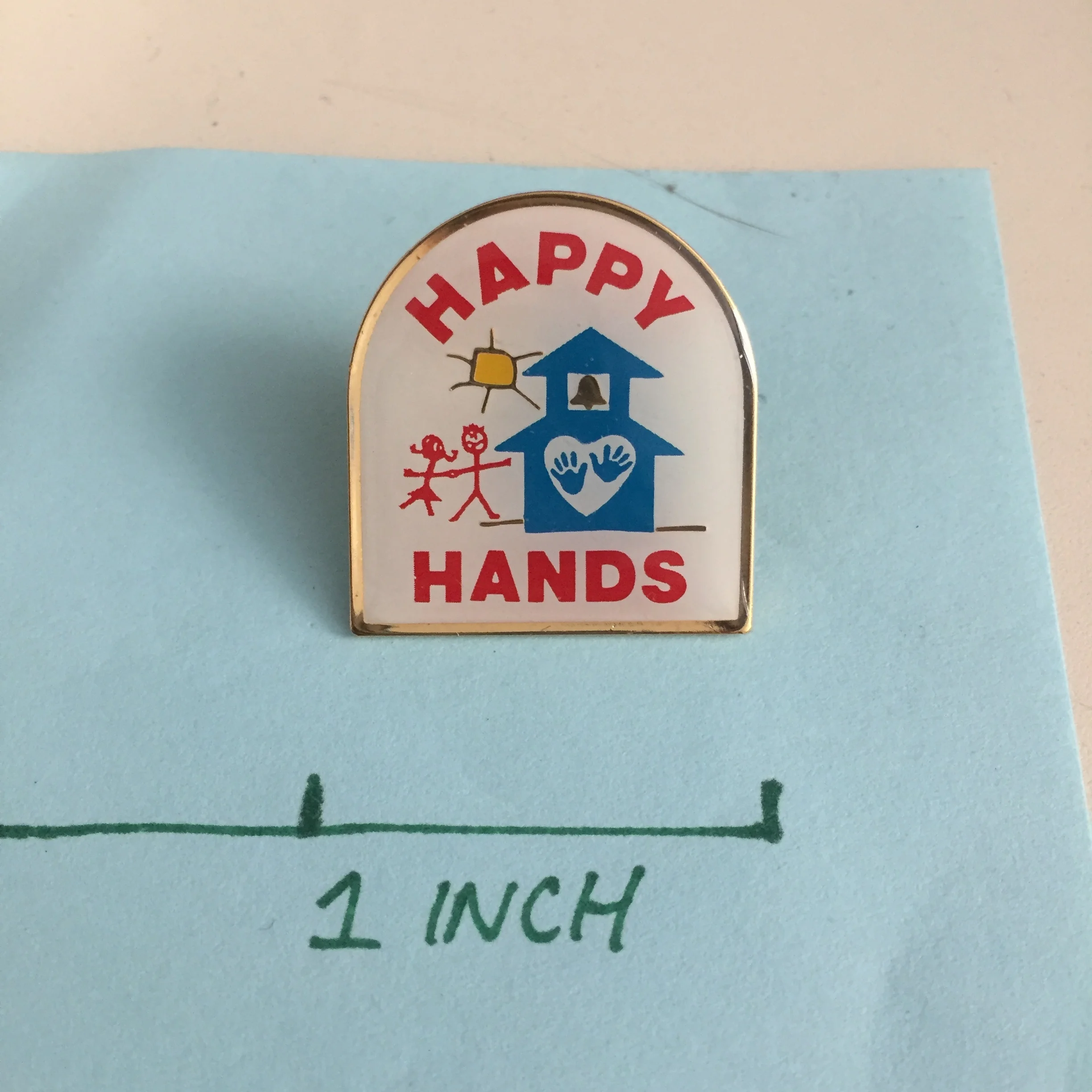 Happy Hands Enamel Pin