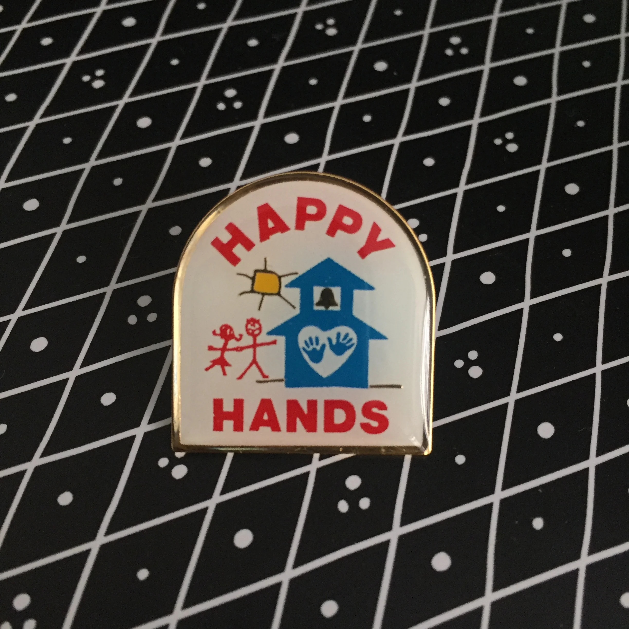 Happy Hands Enamel Pin