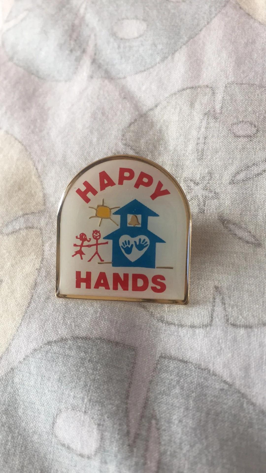Happy Hands Enamel Pin