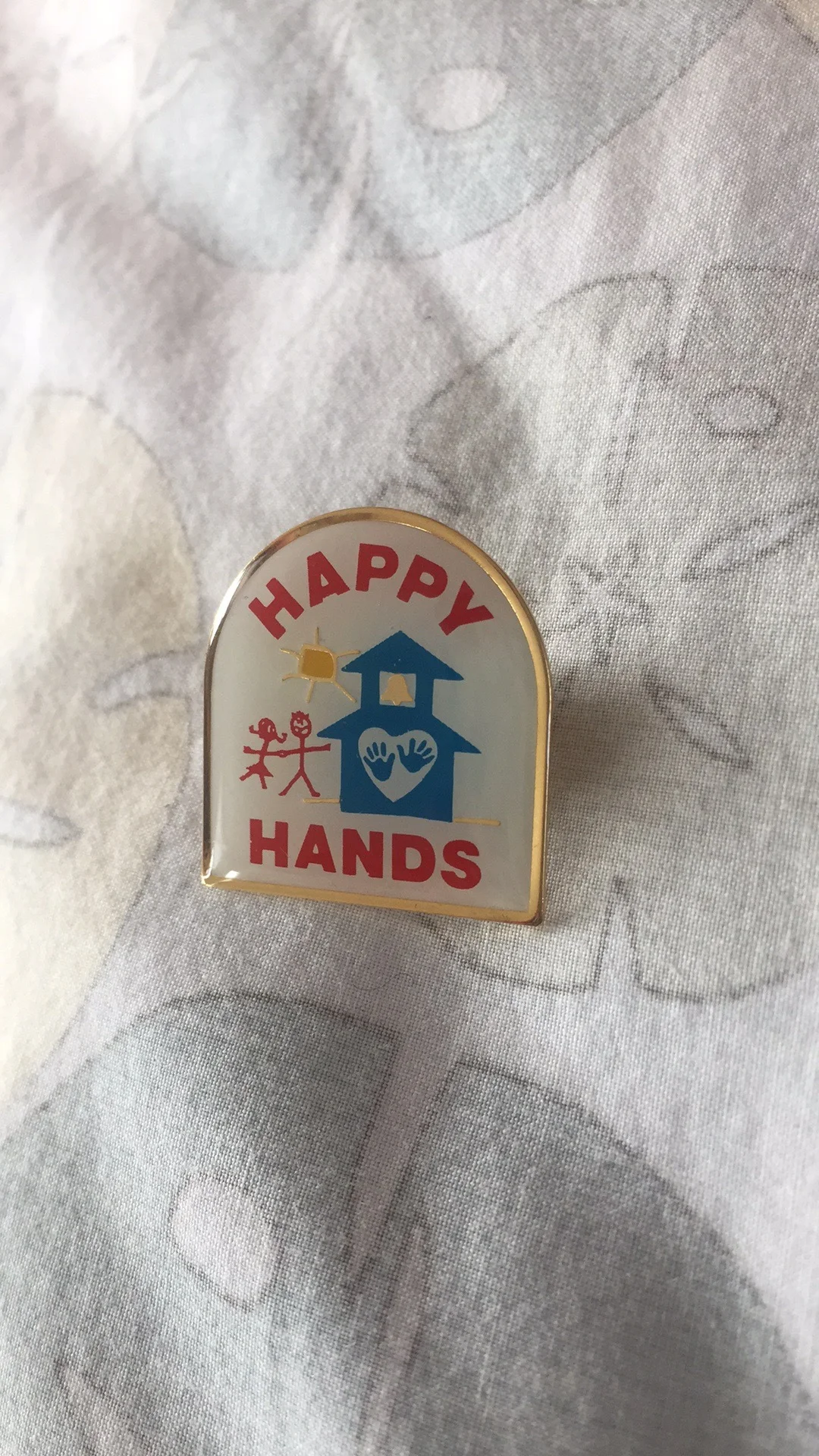 Happy Hands Enamel Pin
