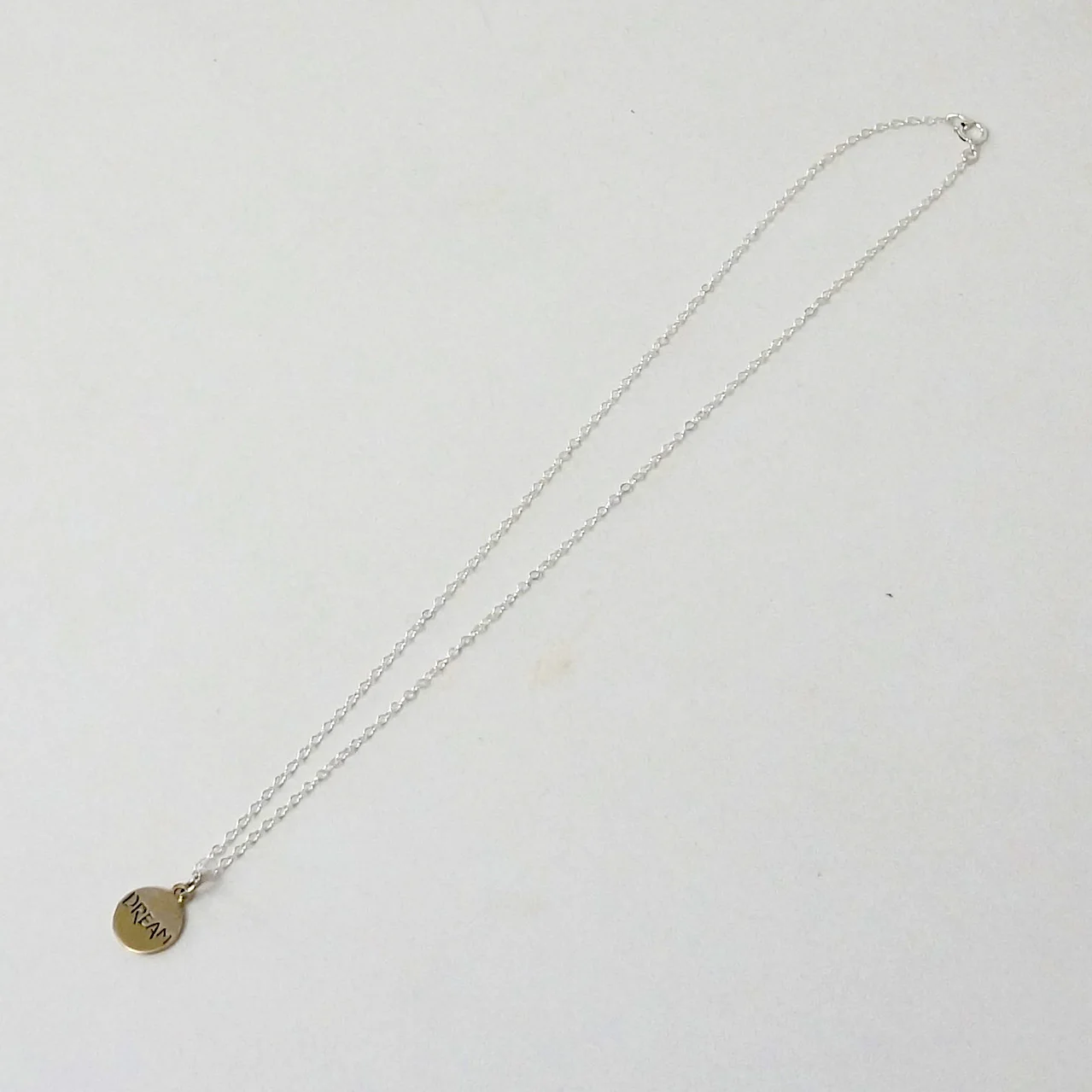 Vintage 1970s Silver DREAM Necklace