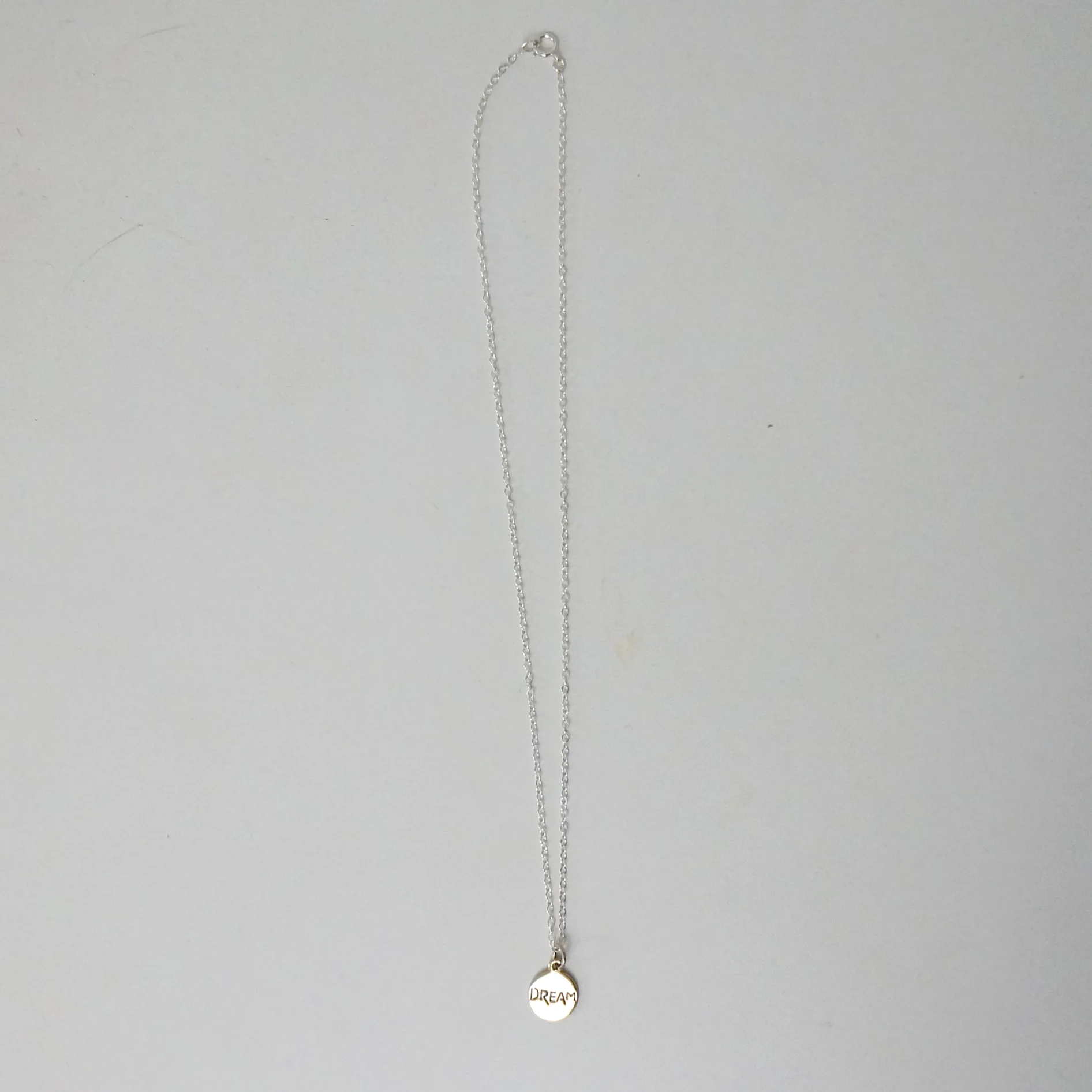 Vintage 1970s Silver DREAM Necklace