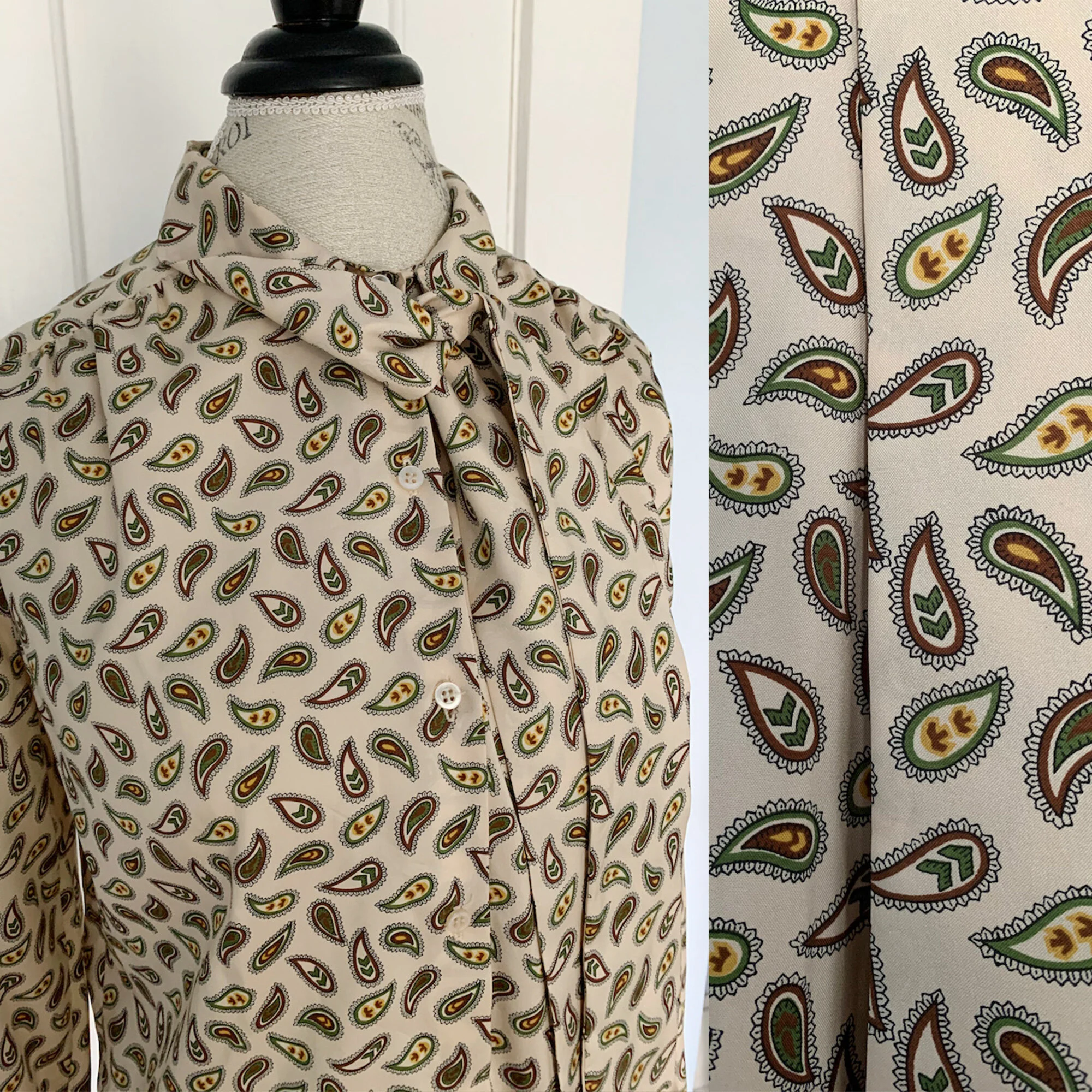 Vintage Pierre Cardin Paisley Blouse