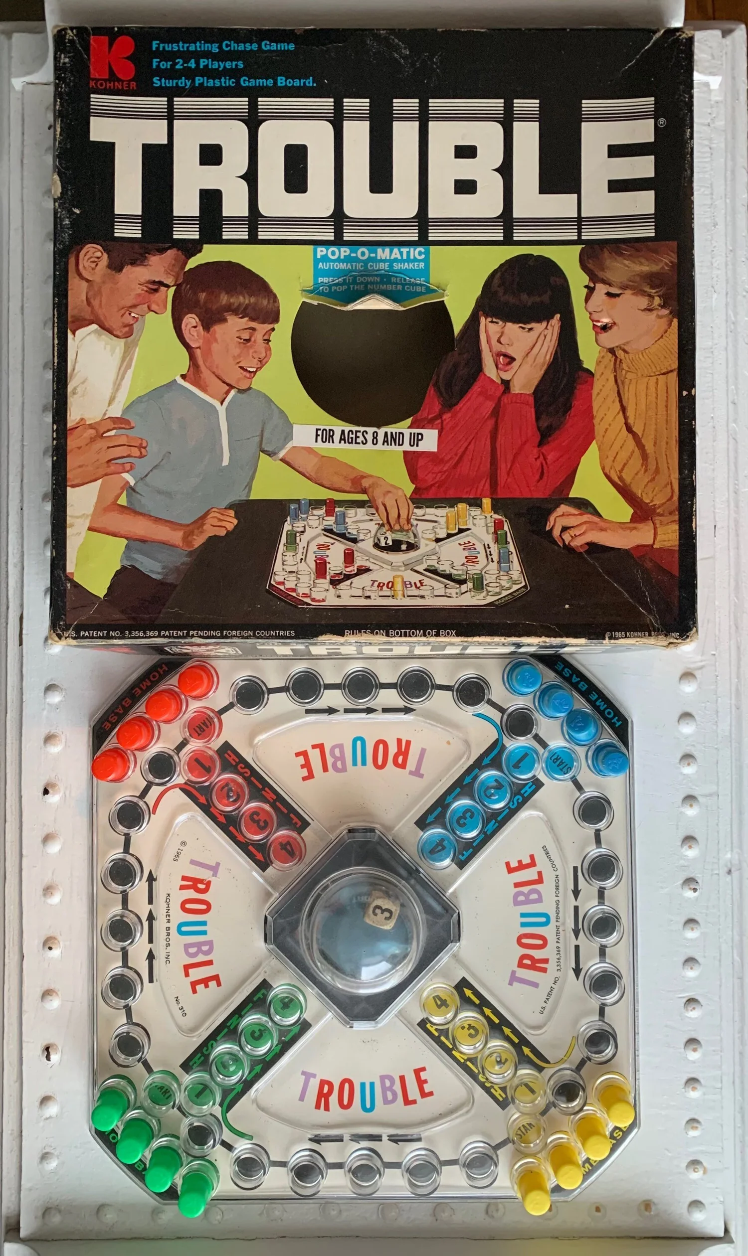 Vintage Trouble Game 1965 / Vintage Board Game / 60s Game / Pop O Matic /  Complete / Retro Family Game Night — ELECTRIC EYE VINTAGE & THRIFT