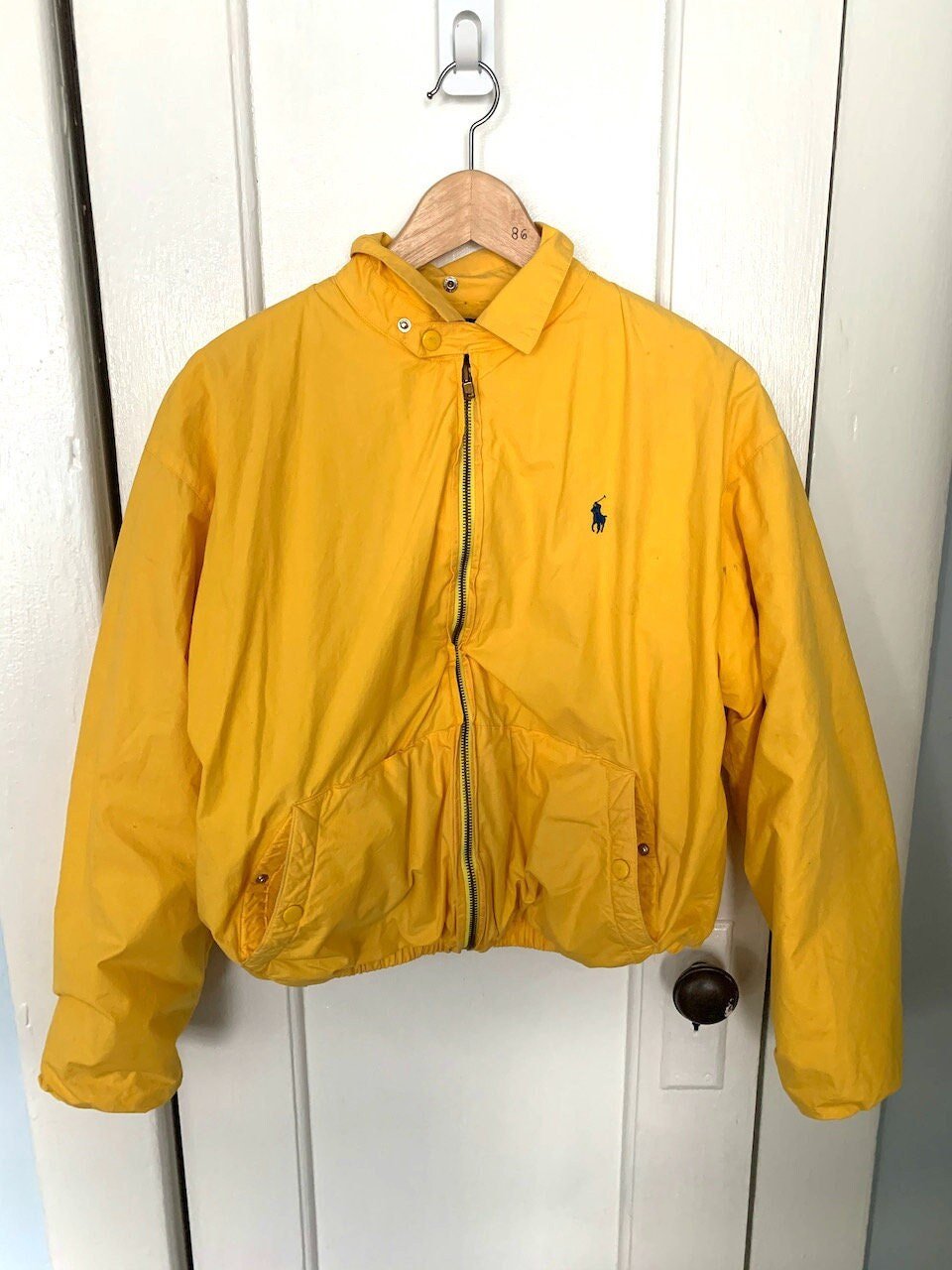 Vintage Polo Ralph Lauren Jacket Made in Hong Kong / Yellow Jacket Fleece  Lined Boxy Short Jacket Bomber Jacket — ELECTRIC EYE VINTAGE & THRIFT