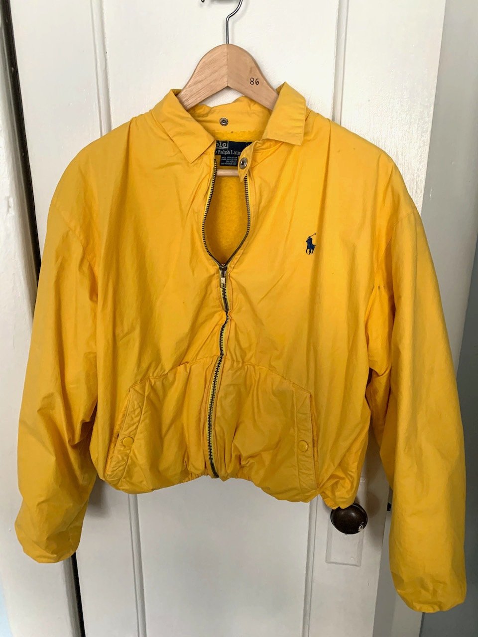 Vintage Polo Ralph Lauren Jacket Made in Hong Kong / Yellow Jacket Fleece  Lined Boxy Short Jacket Bomber Jacket — ELECTRIC EYE VINTAGE & THRIFT