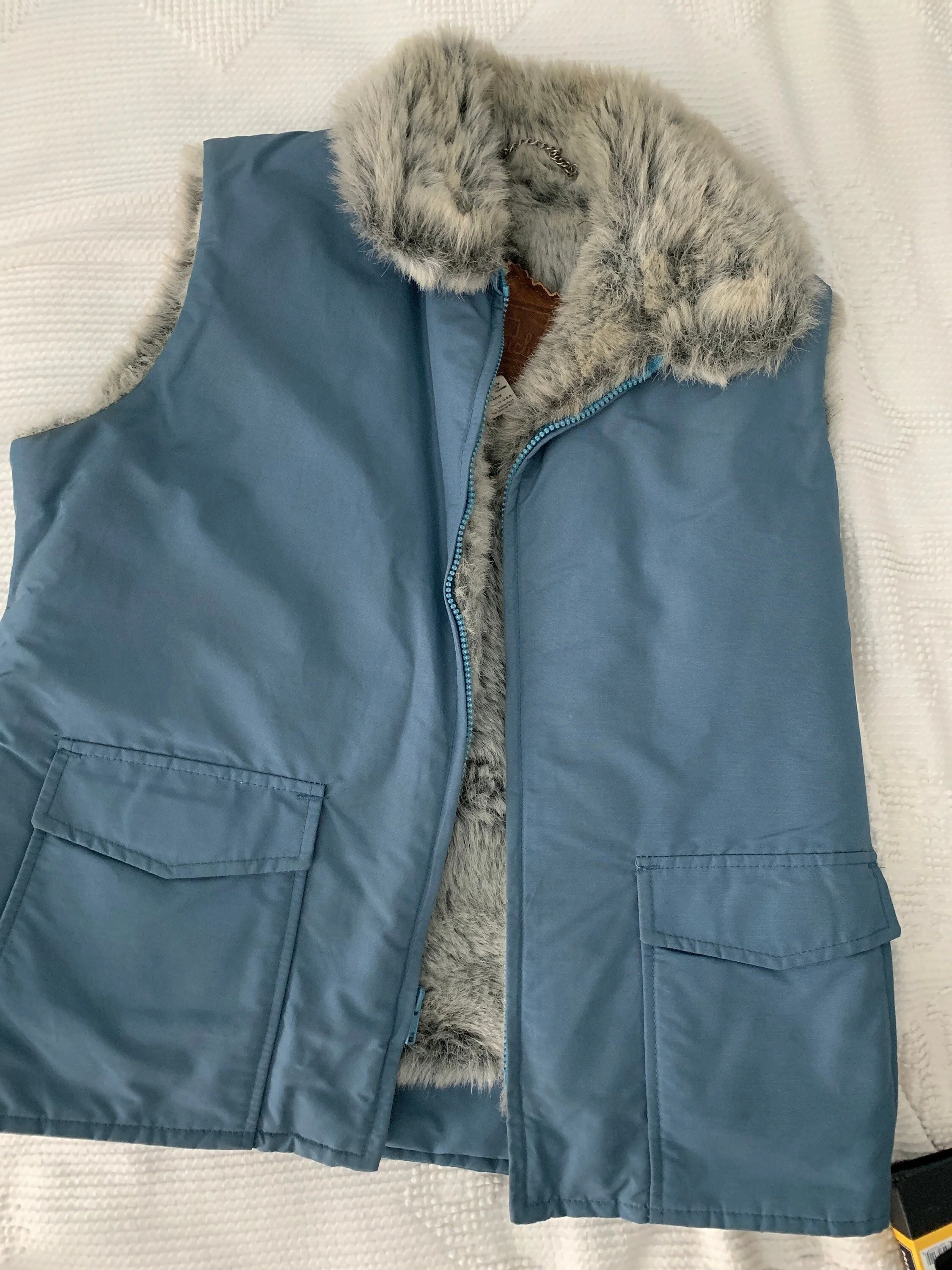 Vintage Woolrich Puffer Vest with Faux 