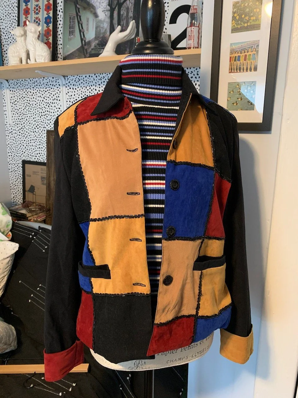 Vintage Patchwork Jacket by Anage — ELECTRIC EYE VINTAGE & THRIFT