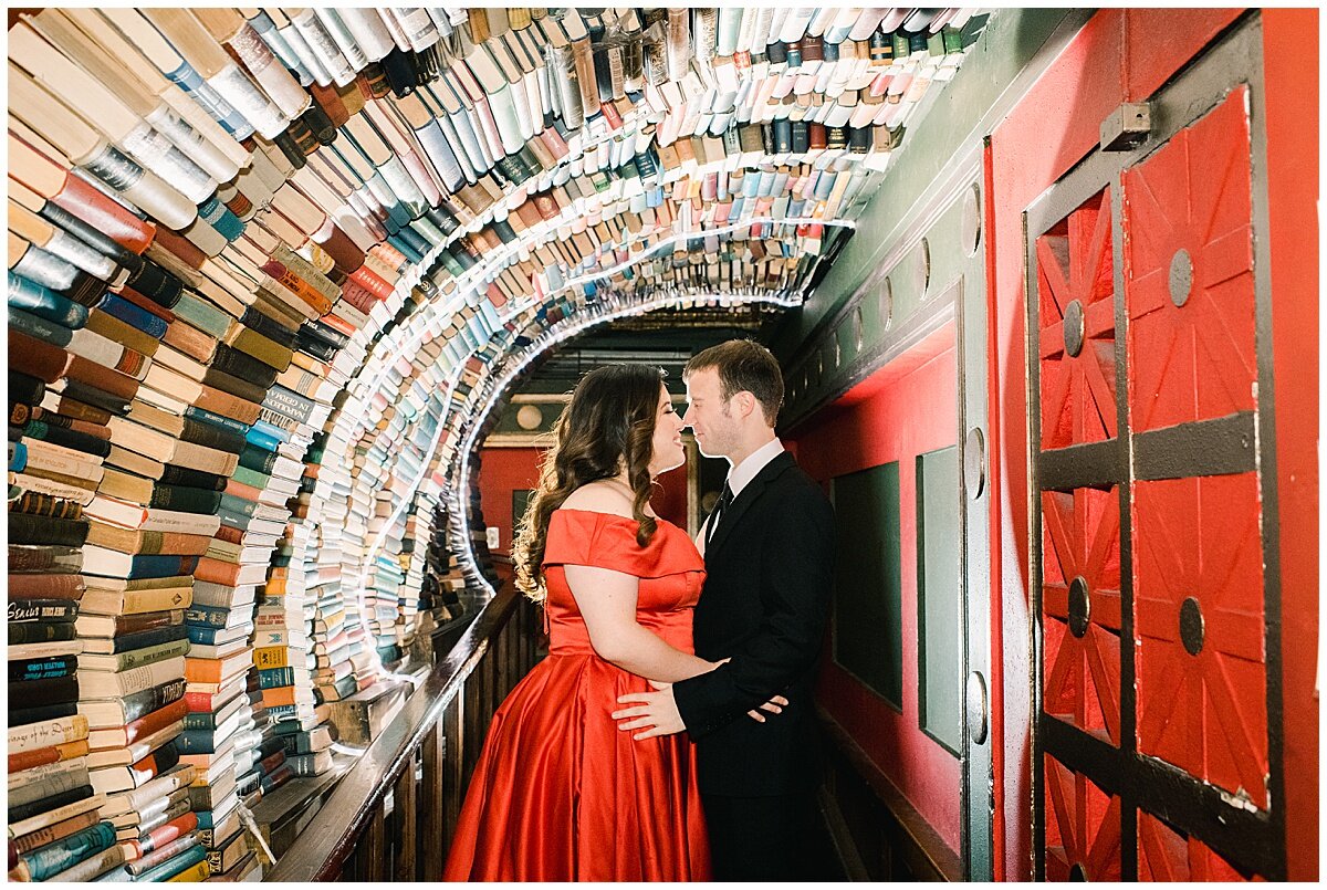  Downtown Los Angeles Engagement Photographer, Los Angeles Engagement, The First Book Store Los Angeles Engagement, Book Store Engagement Photographer, Los Angeles Engagement, Colorful Engagement Photographer, What to wear for engagement photos, Uniq