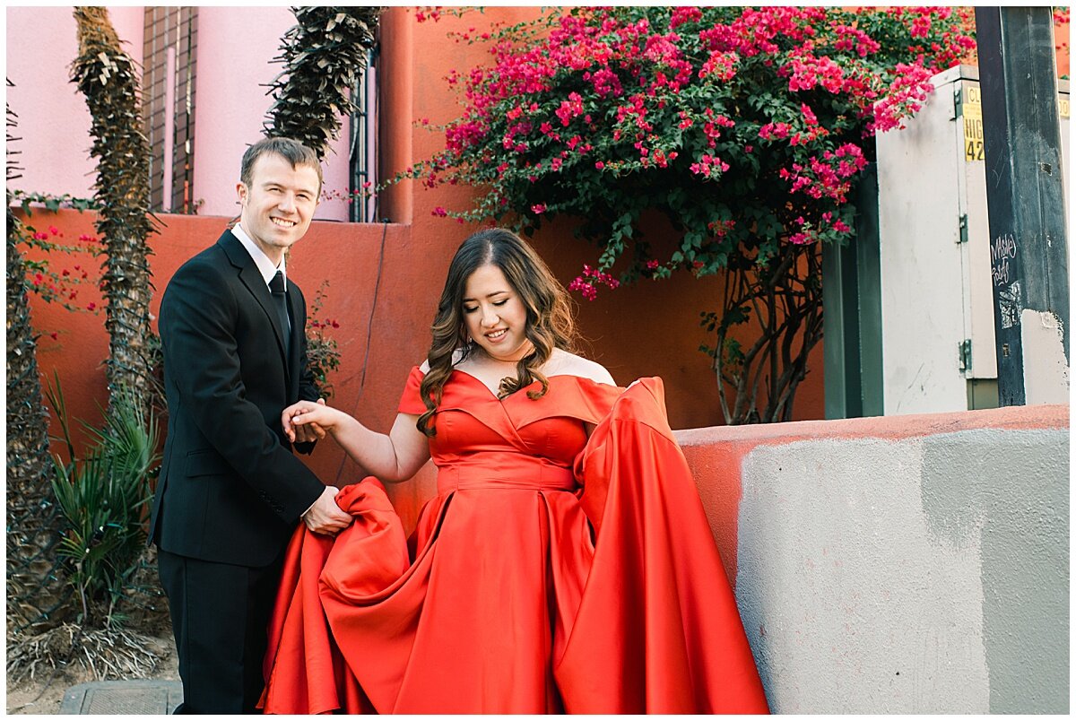  Downtown Los Angeles Engagement Photographer, Los Angeles Engagement, The First Book Store Los Angeles Engagement, Book Store Engagement Photographer, Los Angeles Engagement, Colorful Engagement Photographer, What to wear for engagement photos, Uniq