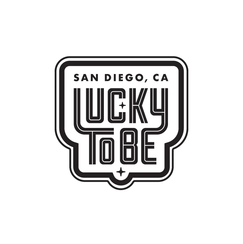 Lucky To Be logo concept
