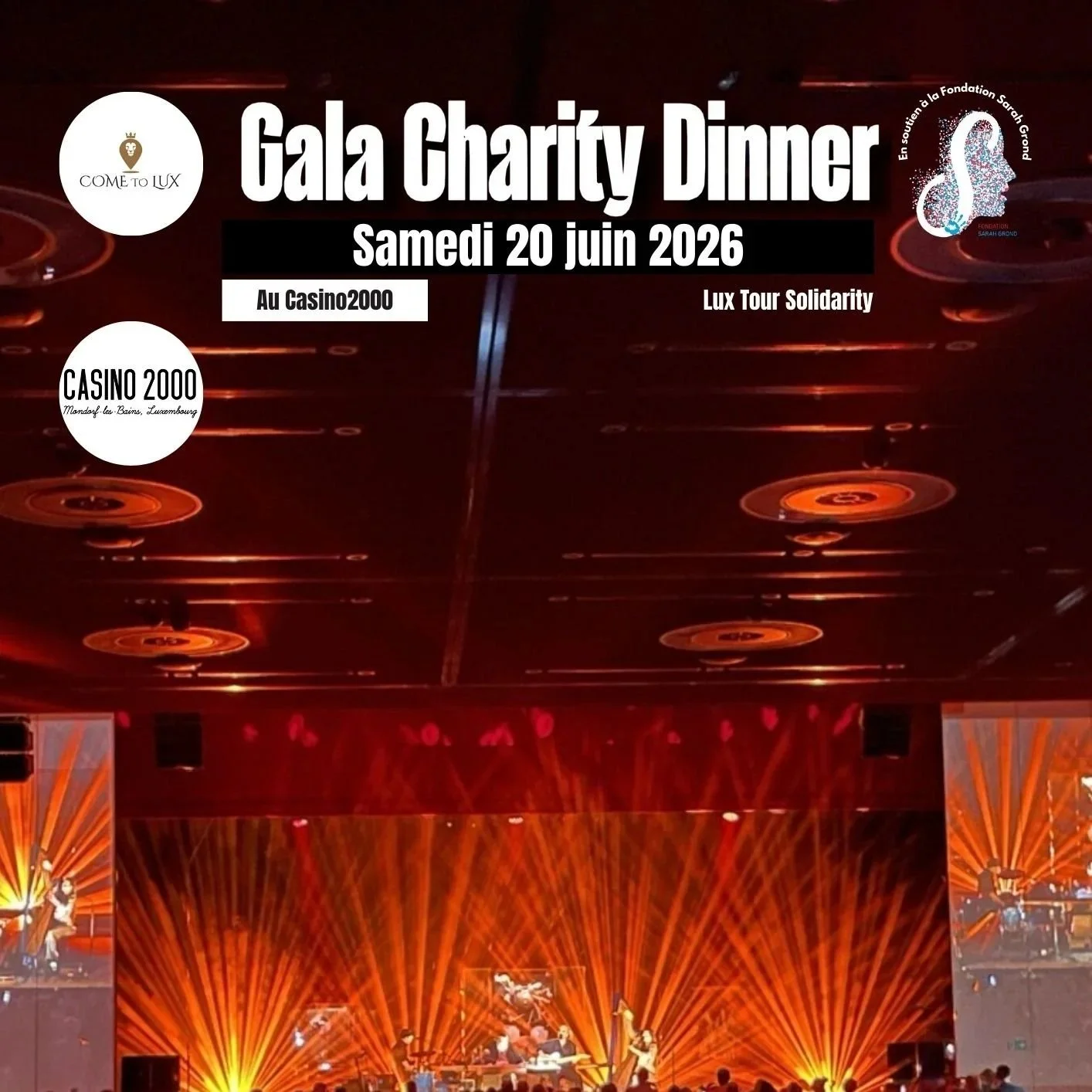 Charity Gala Dinner - Samedi 20 juin 2026