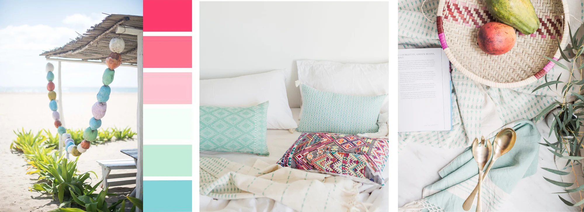 Photo by Carley Rudd (L) and by Kate Zimmerman Pictures (M, R) for Ara Collective/Marra