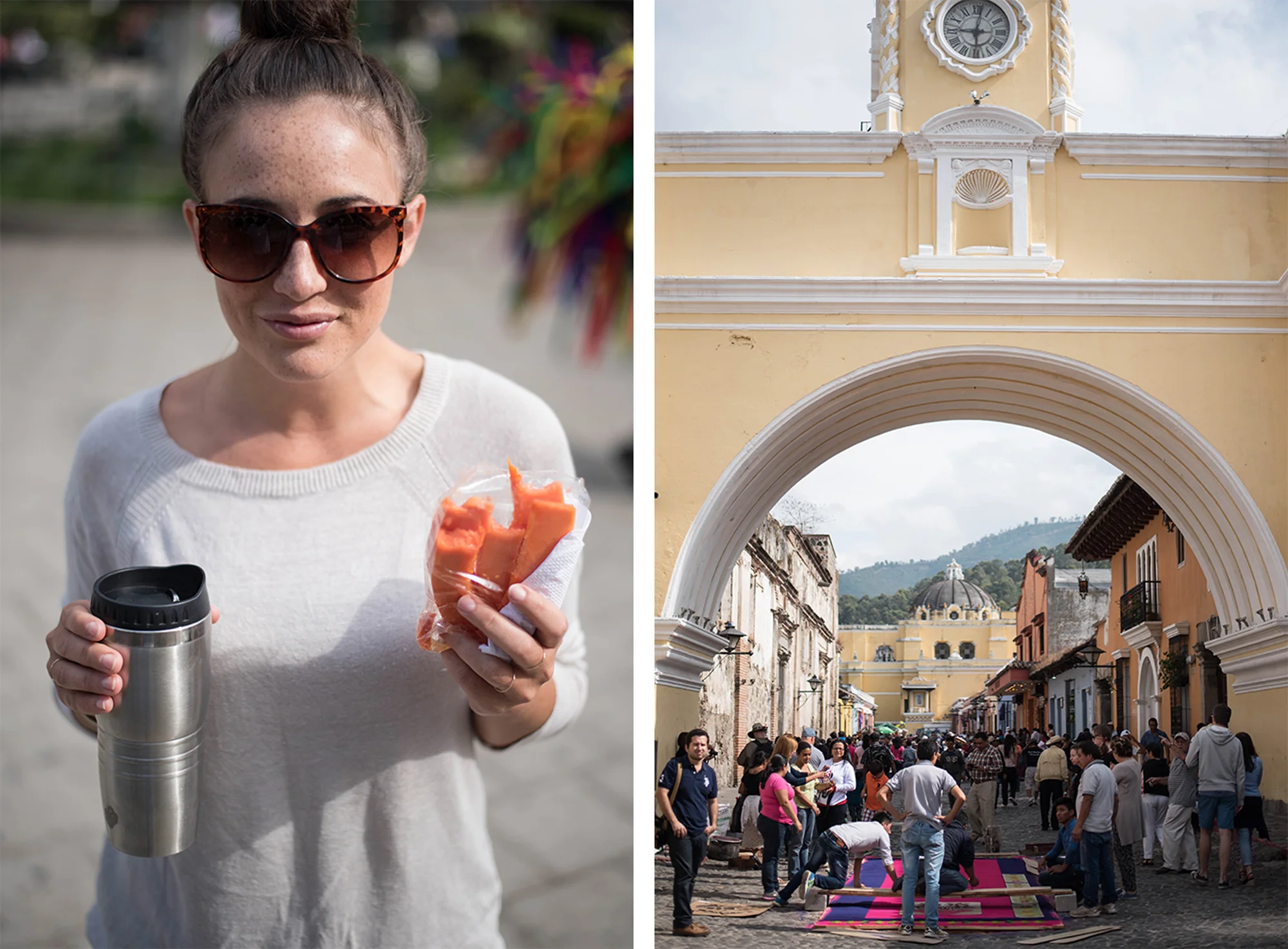 My favorite kind of street food – fresh cut papaya with chili and lime!