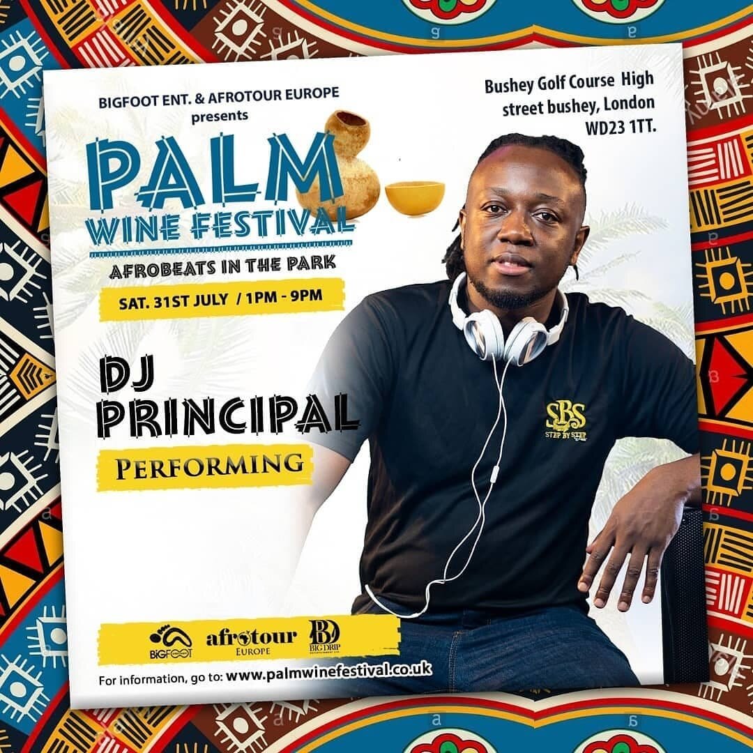 Get ready for @Palmwinemusicfestival 85 performing acts x 4 stages 
1pm-9pm x July 31st 

Get tickets on www.palmwinefestival.co.uk 

#Palmwinemusicfestival
#Palmwinefestival
#AfrobeatsInThePark