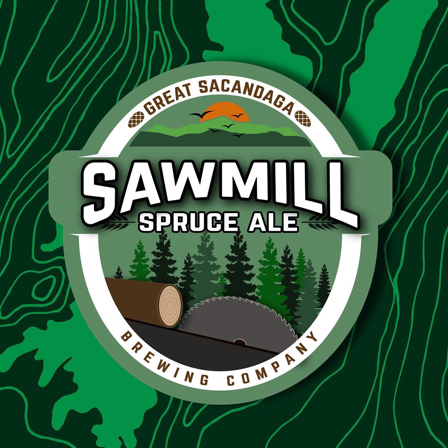 NEW BEER ALERT!!! We are so excited to release this beer!  A Pale Ale with locally sourced spruce. This full-bodied, elegant, amber colored beer is accented with the distinct bitterness of spruce and a complex malty profile that tastes great all year