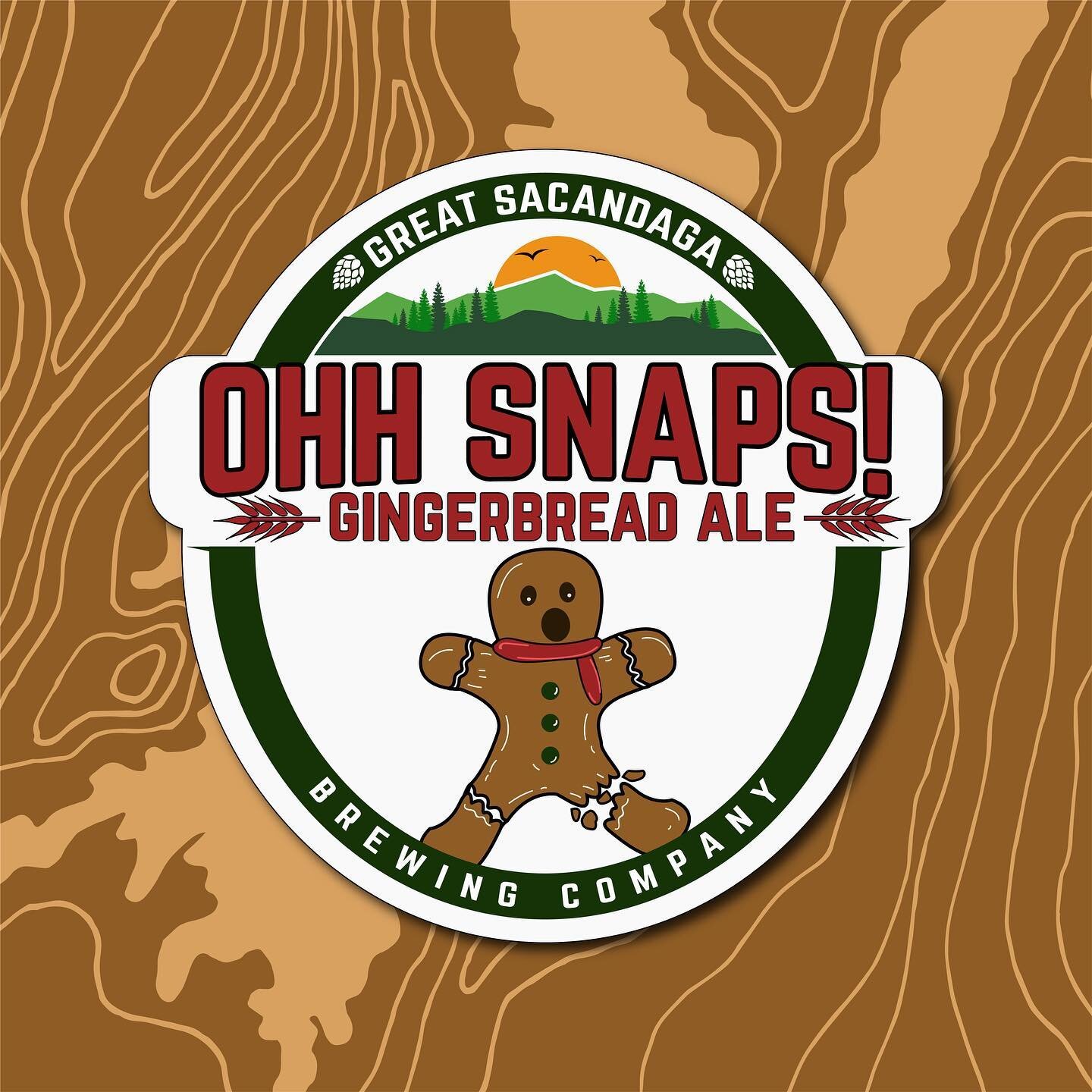 !!!NEW BEER ALERT!!! 
Oh, Snaps! Gingerbread Ale &ndash; 7.2% ABV, 29 IBU &ndash; This Gingerbread Brown Ale will keep you warm with a generous ABV but will go down smoothly as expected from a malt forward ale.  The medium brown color is achieved wit