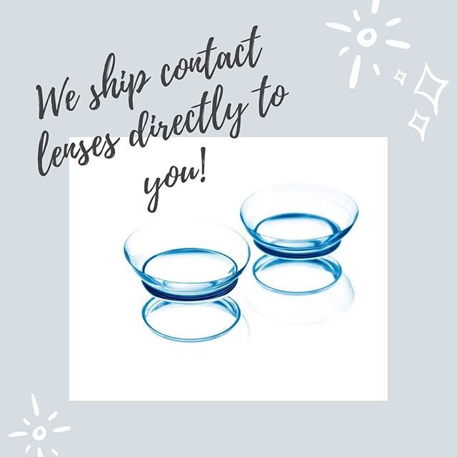 No need to worry! We will ship your contacts directly to you 📪 order two boxes or more and shipping is free!