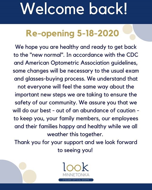 We will be returning May 18th 2020!! Changes have been made to ensure safety. Here is what you can expect. Thank you for your support during this time!