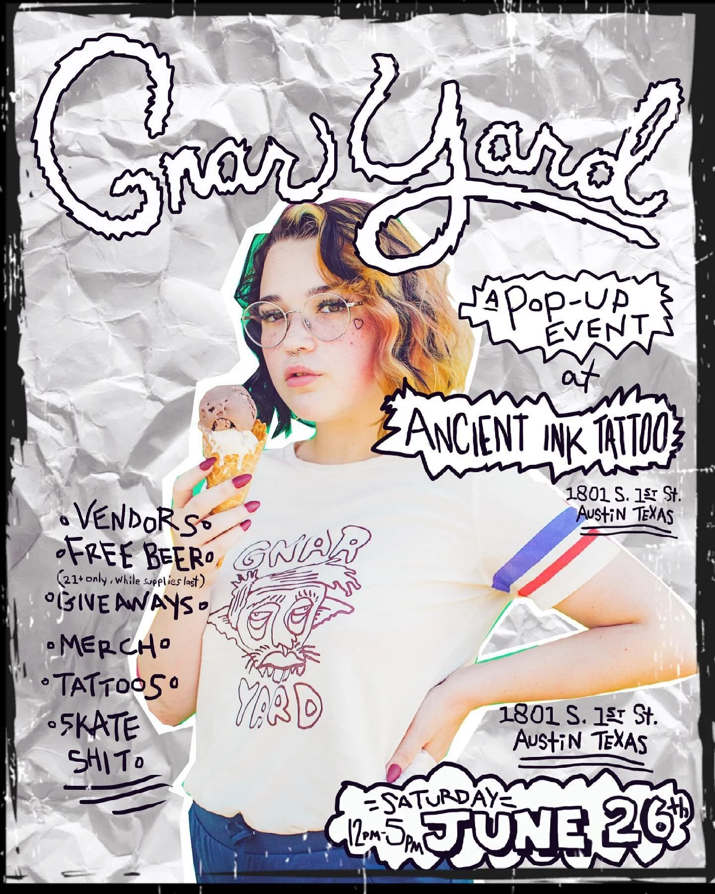 🍻WE&rsquo;RE BACK! Come by @ancientinktattoo next Saturday, June 26th! 🌞FREE BEER (21+ up), tons of merch, local vendors, micro ramp jam &amp; more! See y&rsquo;all there!🍻🥂🛹🤙🏼

#popupshop #gnaryard #atx #austin #ancientinktattoo #austintexas 