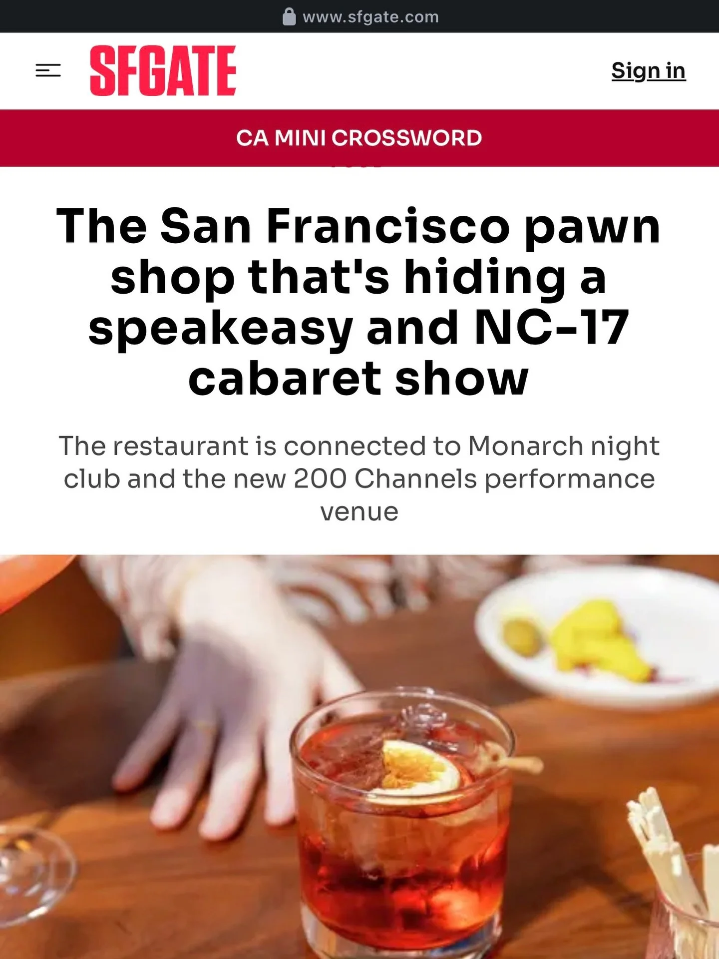 &ldquo;We want to keep San Francisco weird.&rdquo; A huge thank you to SFGATE and Nico Madrigal-Yankowski for stepping up to the window, making a trade with Pawn Master Riona, and discovering exactly what we do best. From the tapas in the dining room