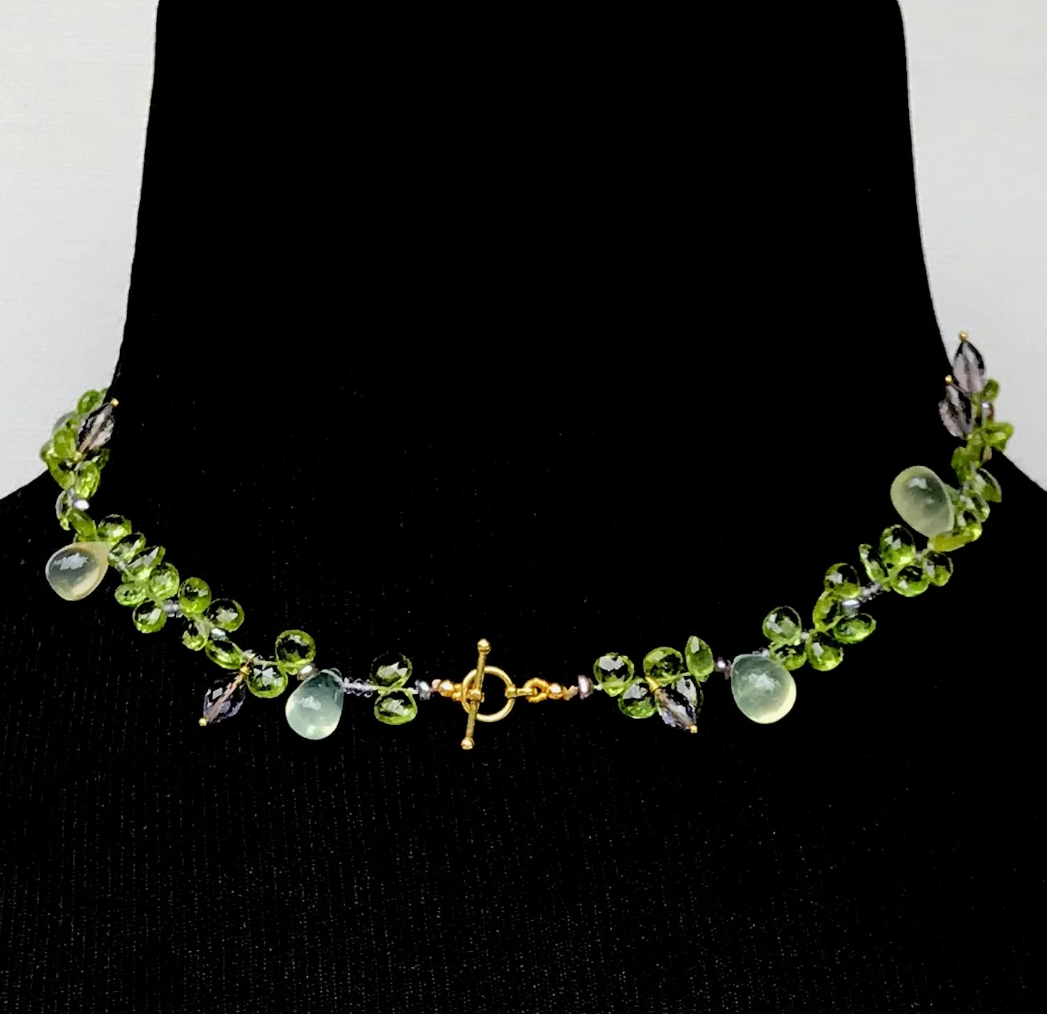 Back view of Peridot Necklace