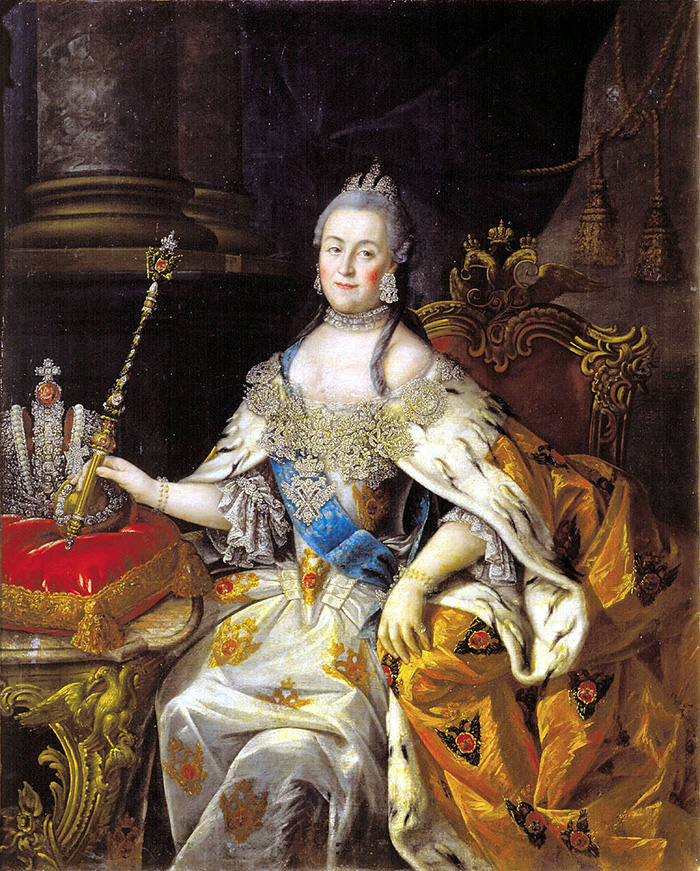 Catherine II by Alexey Antropov 18th c Tver gallery