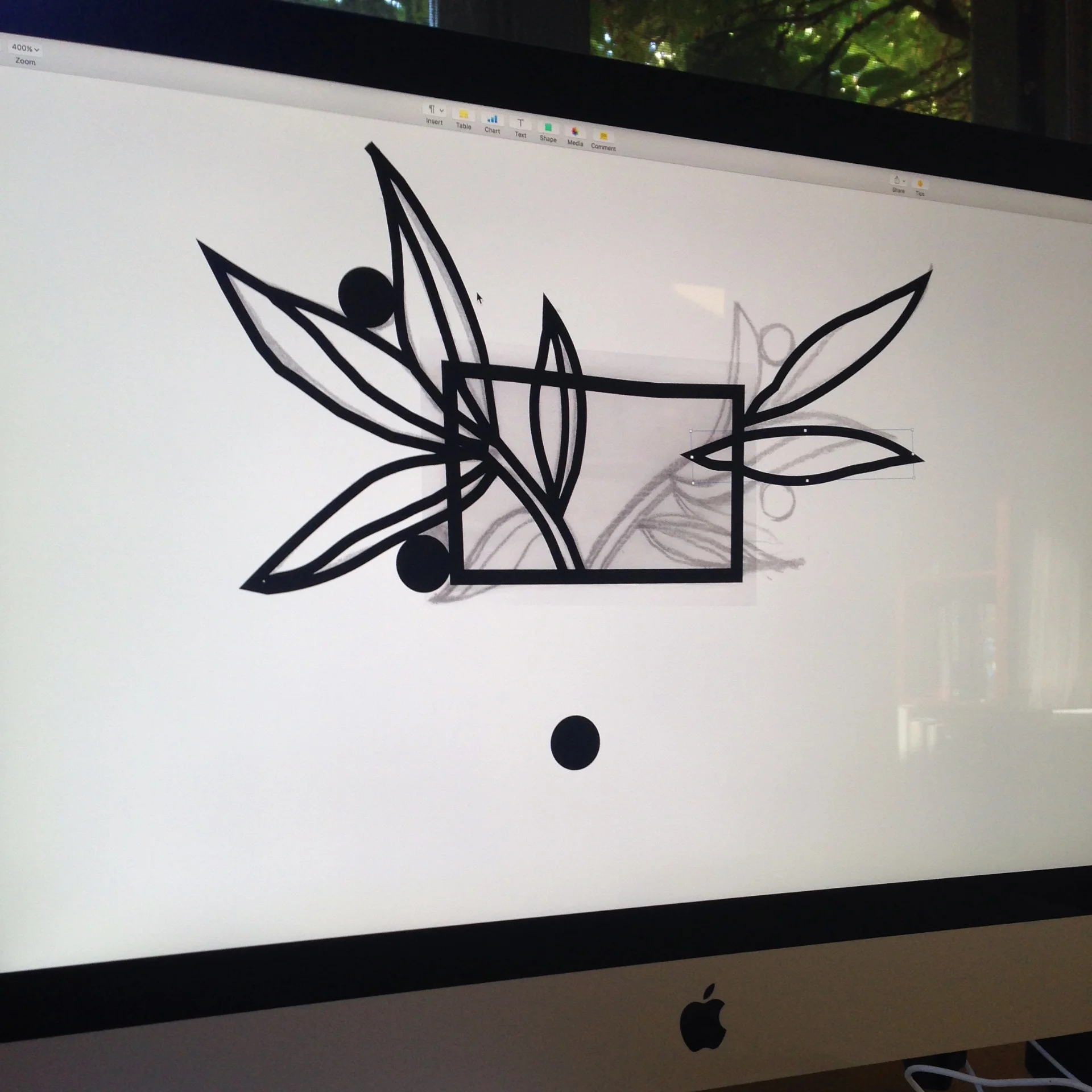 Adobe Illustrator was useful in created the template for cutting the metal.