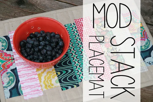 Mod Stack Placemat Pattern by Fresh Lemons Quilts : Faith