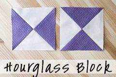 Hourglass Block Tutorial by Fresh Lemons Quilts : Faith