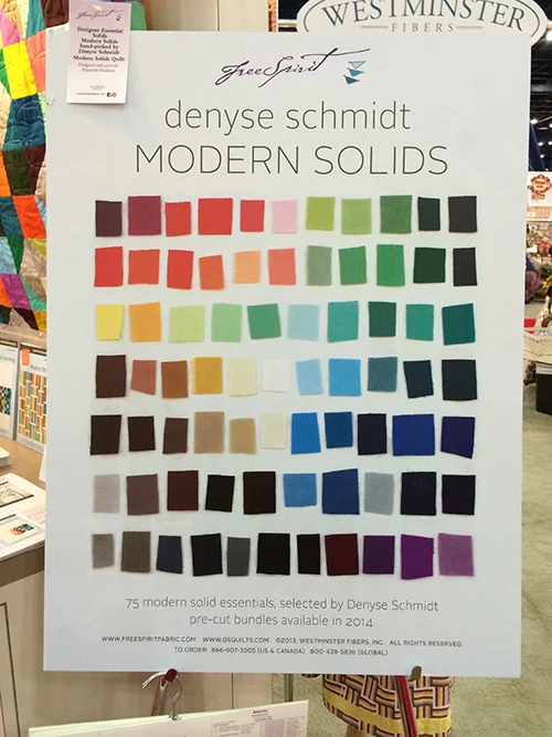 Modern Solids by Denyse Schmidt at Quilt Market : Fresh Lemons Quilts