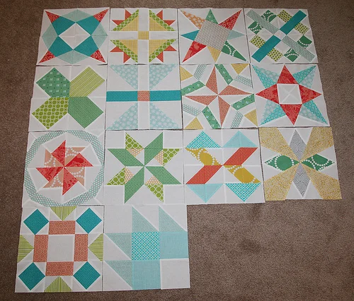 Meet the Vintage Quilt Revival Quilts: Sampler on Point by Fresh Lemons Quilts