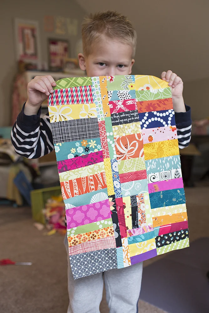 Quilt Improv ~ Chain-Pieced Strips : Fresh Lemons Quilts