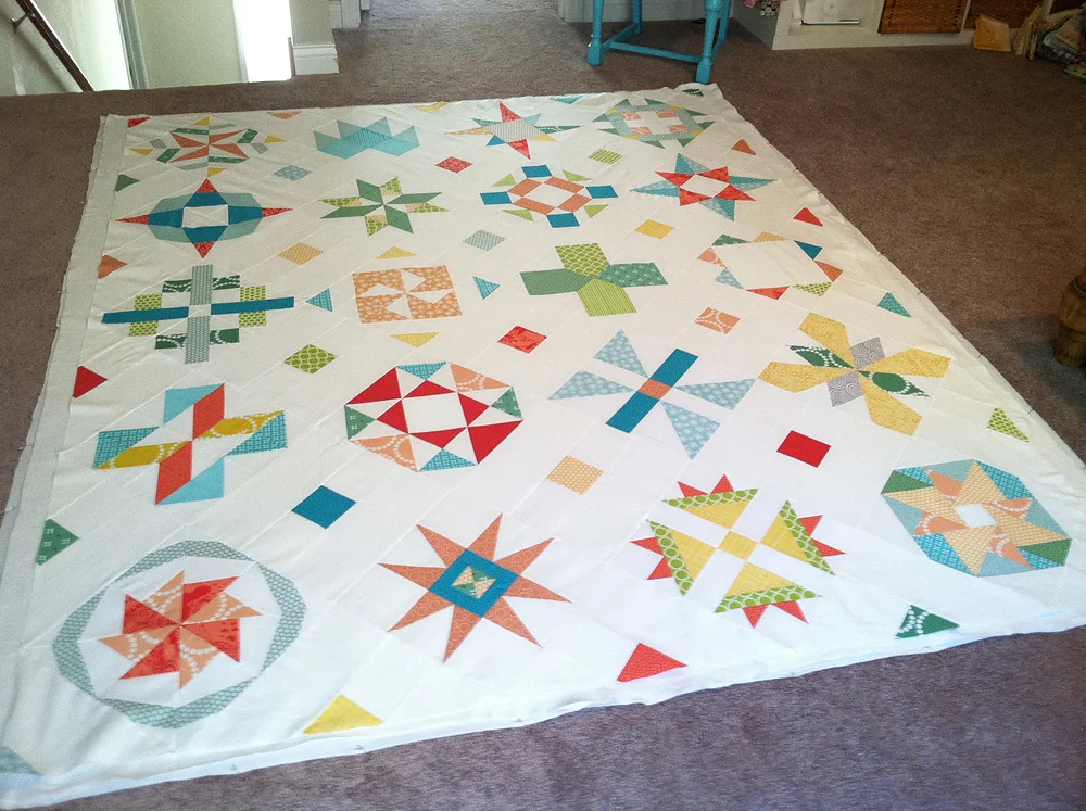 Meet the Vintage Quilt Revival Quilts: Sampler on Point by Fresh Lemons Quilts