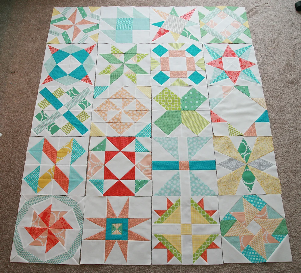 Meet the Vintage Quilt Revival Quilts: Sampler on Point by Fresh Lemons Quilts