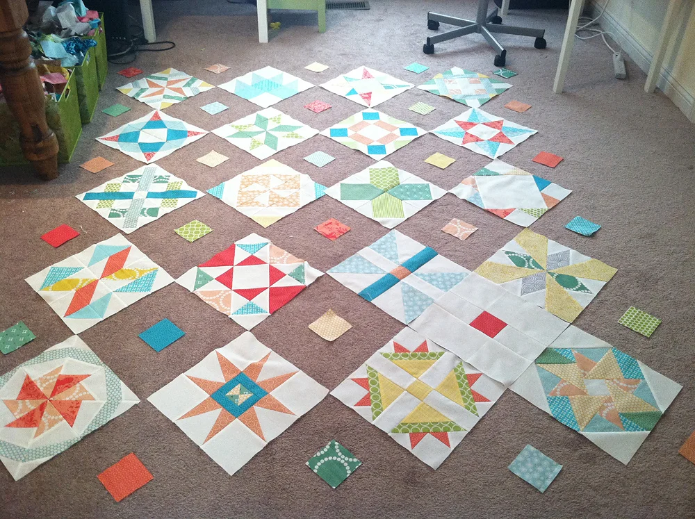 Meet the Vintage Quilt Revival Quilts: Sampler on Point by Fresh Lemons Quilts