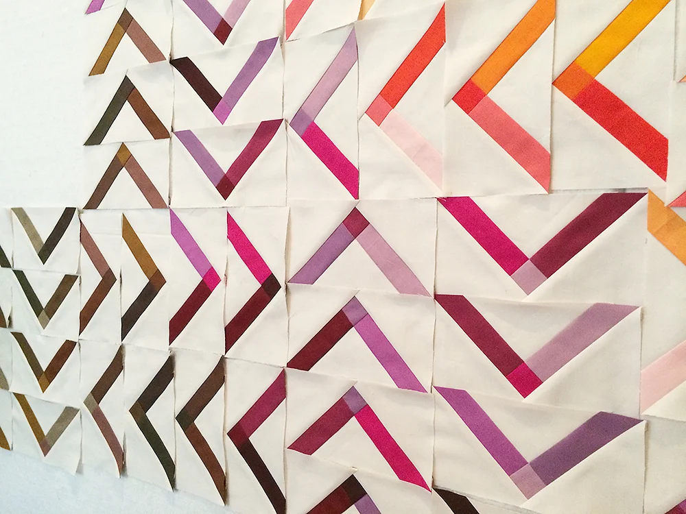 Modern Solids progress : Fresh Lemons Quilts