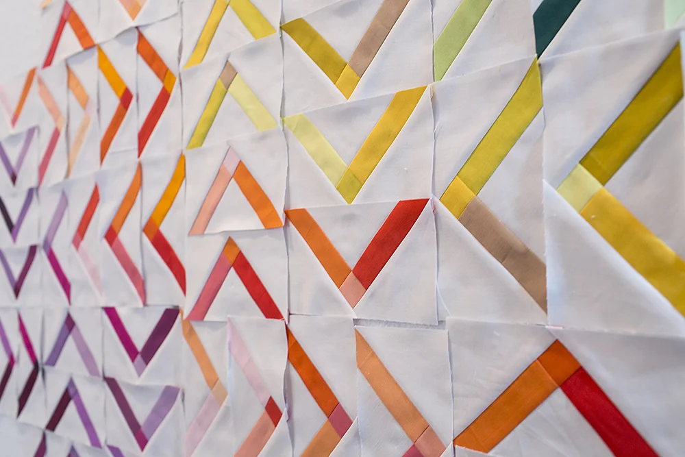 Modern Solids by Denyse Schmidt Quilt Progress : Fresh Lemons Quilts