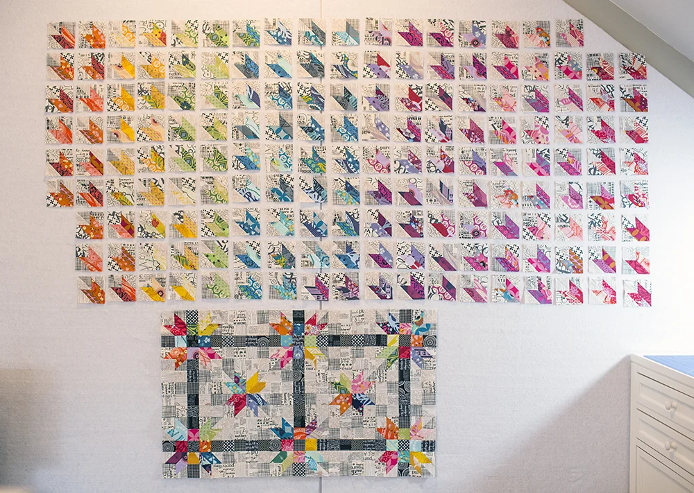 Poinsettia Quilt Progress : Fresh Lemons Quilts