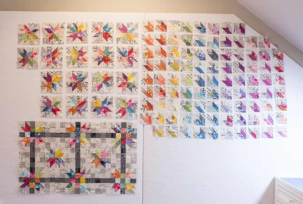 Poinsettia Quilt Progress : Fresh Lemons Quilts