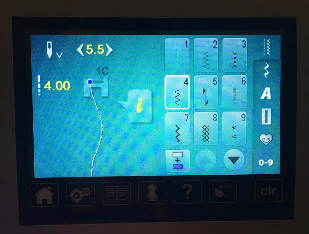 BERNINA 750QE Wavy Line Quilting Settings : Fresh Lemons Quilts