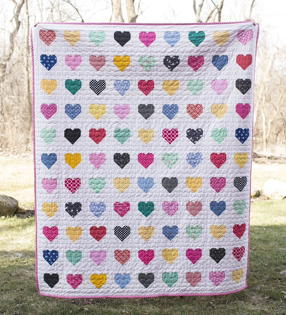 Hanna Hearts Quilt : Fresh Lemons Quilts