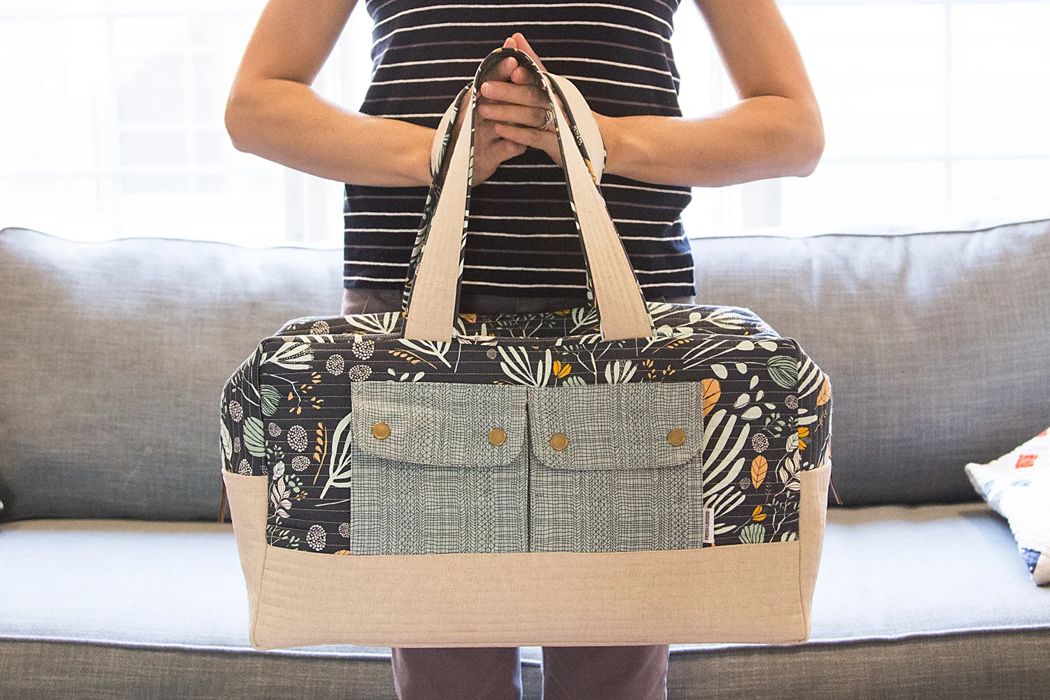 Cargo Duffle, Pattern by Noodlehead : Fresh Lemons Quilts