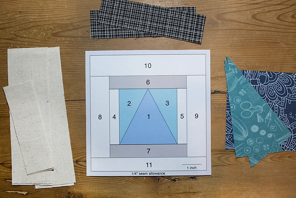 Fresh Spool Series ~ Triangle Spool Block Pattern