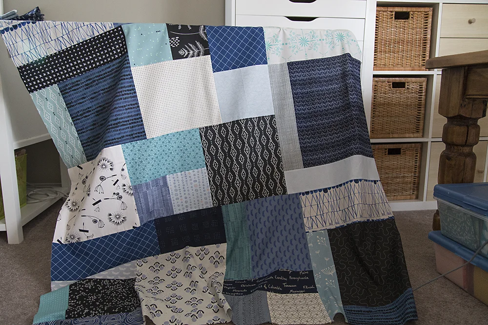Blue Squared Quilt : Fresh Lemons Quilts