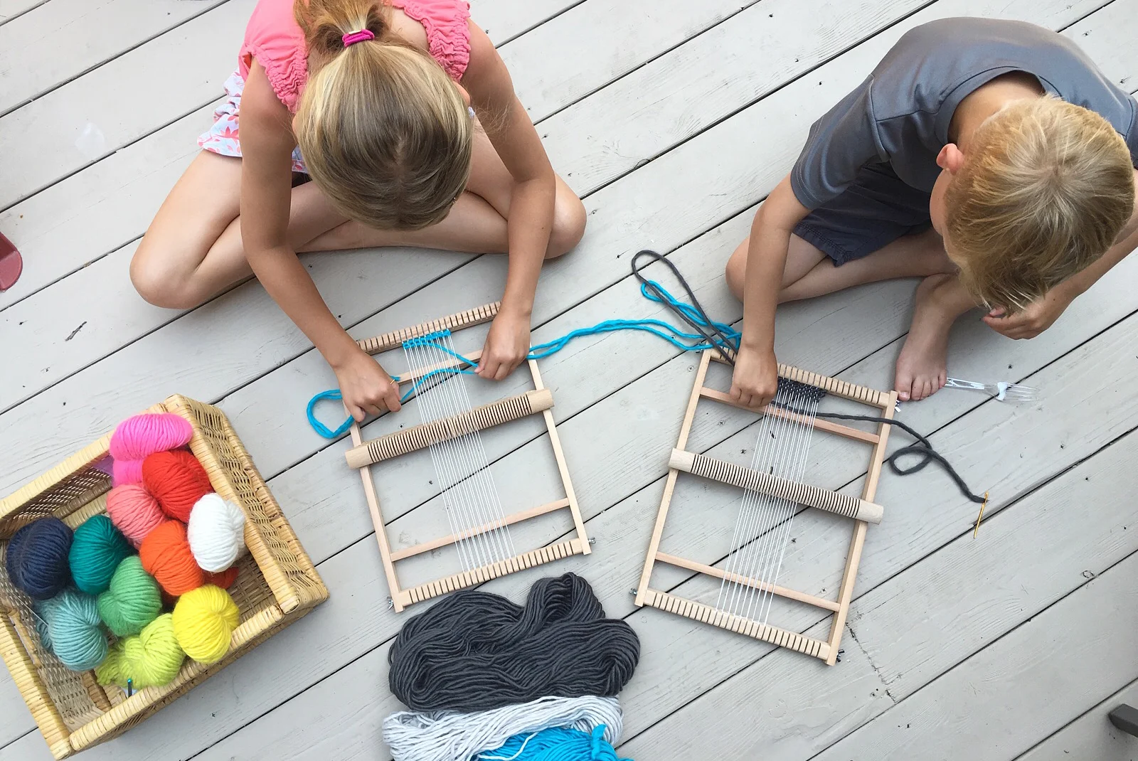 Summer Crafting with Kids ~ Weaving